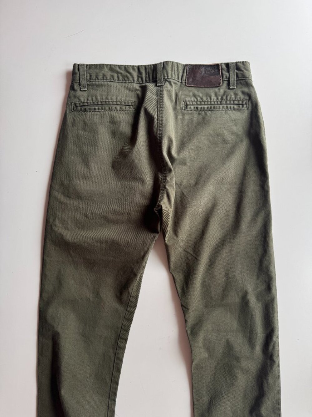 NAKED & FAMOUS Khaki Green Stretch Twill Slim Chino Pants, Size 30 - Picture 10 of 15